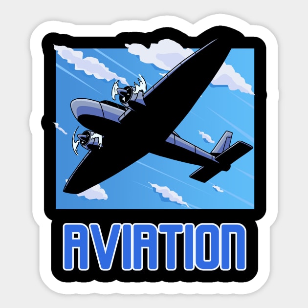 Aviation Day Sticker by Noseking